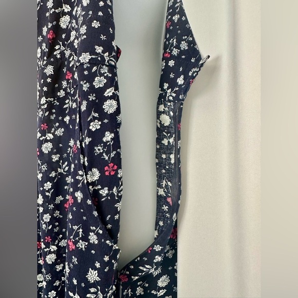 Imaginary Voyage Floral Print Jumpsuit - Dark Blue and White (806) - Picture 7 of 13